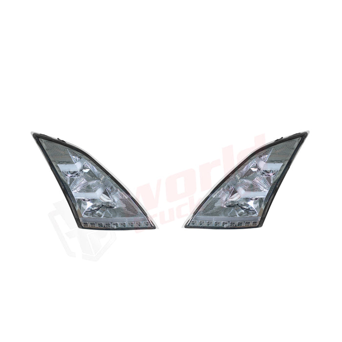 LH Headlight LED Projector Chrome DRL Volvo VNL 2018+