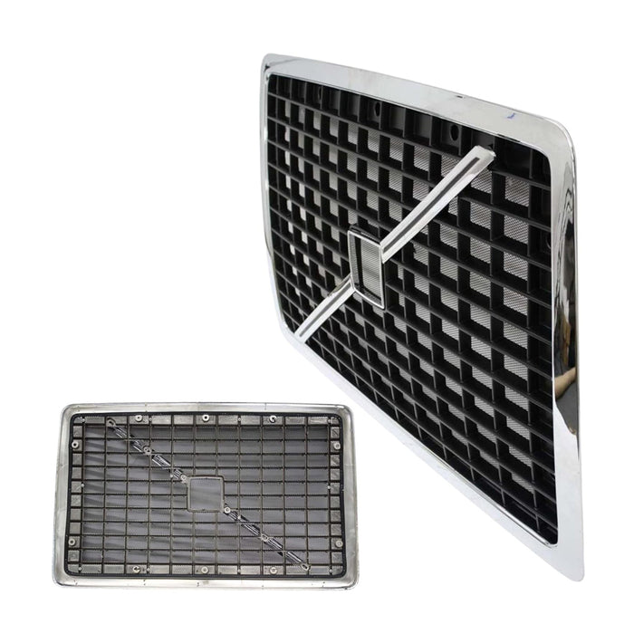 Grille Black with Bug Screen Logo Strip Emblem Volvo VNL 2003-2017