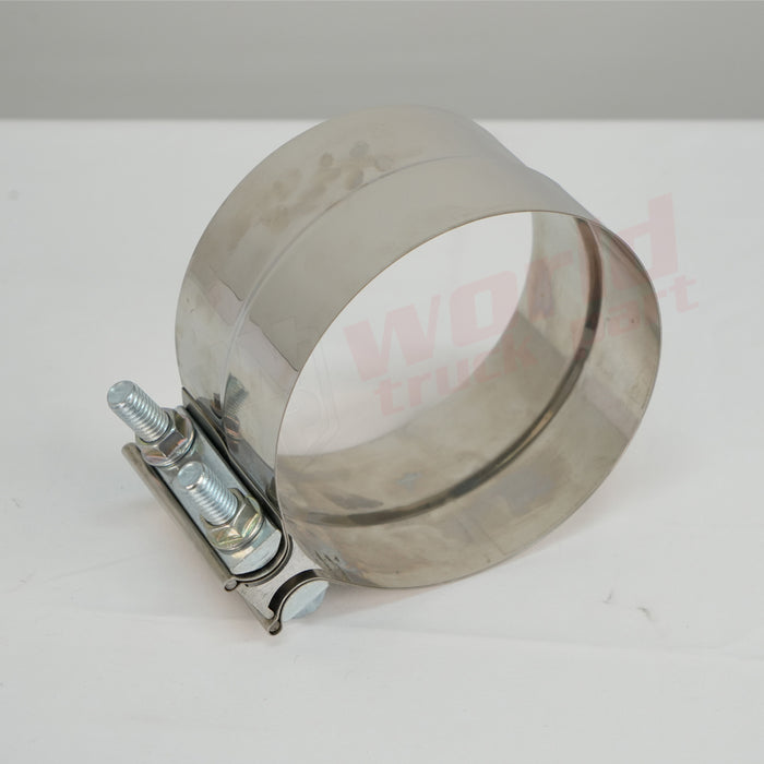 5" - 127Mm  Exhaust Pipe Clamp Reducing Band 304Ss Screw Nuts Are Zinc Plated Steel