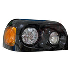 Rh Headlight, Halogen, W/ Led Side Lamp, Black, Freightliner Century