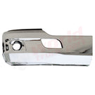 Rh Bumper Chrome With Fog Lamp Hole, 2014-2021, Kenworth T680