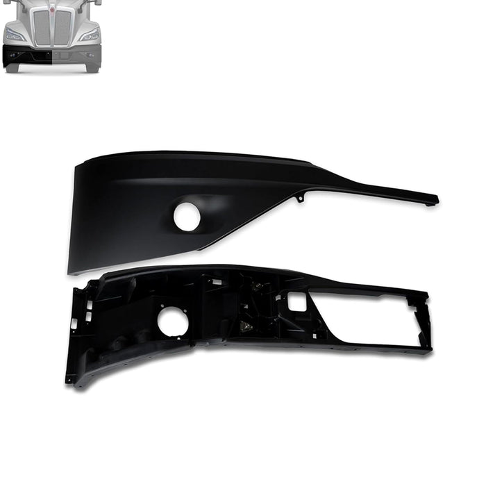 RH Corner Bumper Paint with Fog Lamp Hole,2022+,Kenworth T680 Next Gen