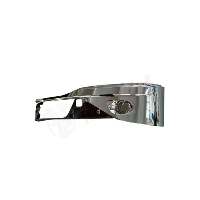 LH Corner Bumper Chrome w/o Fog Lamp Hole,2022+,Kenworth T680 Next Gen