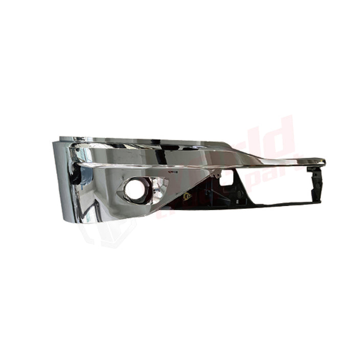 RH Corner Bumper Chrome with Fog Lamp Hole,2022+,Kenworth T680 Next Gen