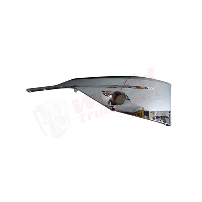 LH Corner Bumper Cover Chrome w/o Fog Lamp Hole,2022+,Kenworth T680 Next Gen