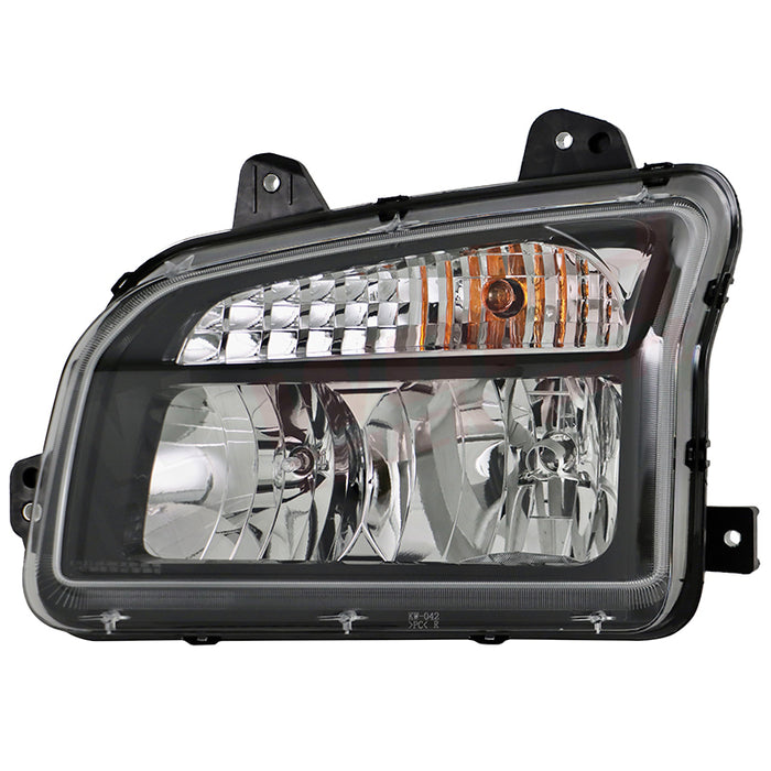 LH Head Lamp,Normal Black, 2019-2022 Kenworth T880