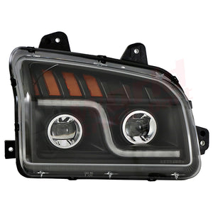 Rh Head Lamp,Led Black, 2019-2022 Kenworth T880