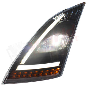 Lh Headlight,Led Projector,Black Finishing,Volvo Vnl 2018+