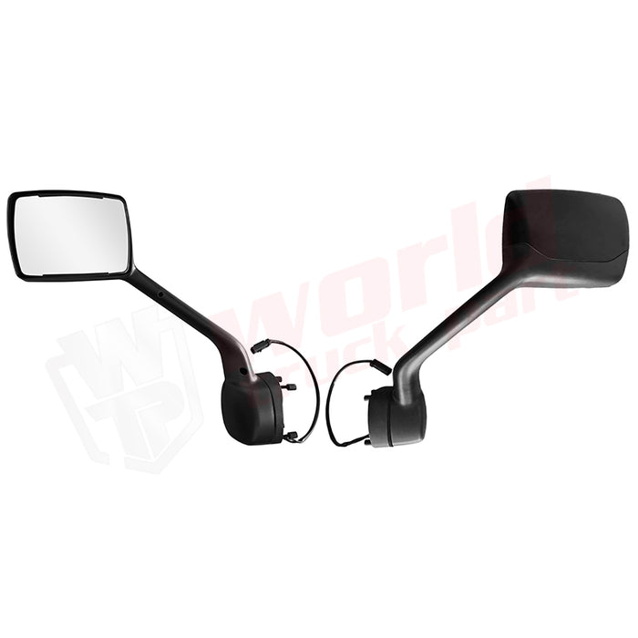 LH Hood Mirror Black With Bracket Heating Electrical Kenworth T680 2022