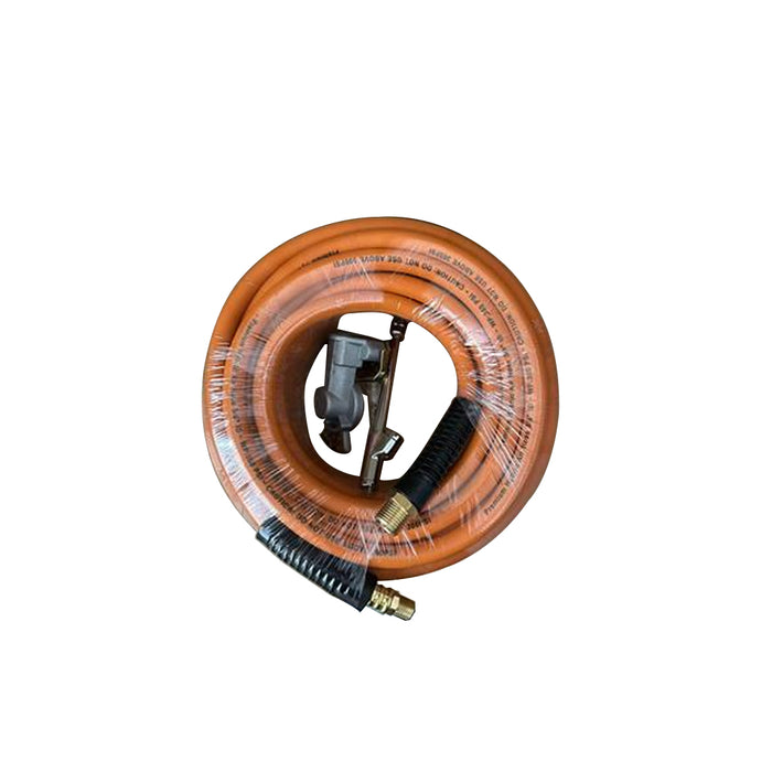 3/8''×50Ft Hybrid Air Hose With 1/4''Mnpt Endings With Air Chuck With Gladhand