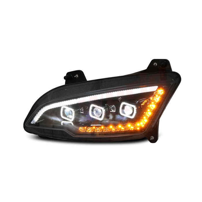 LH Headlight Led Black Peterbilt 597 2021
