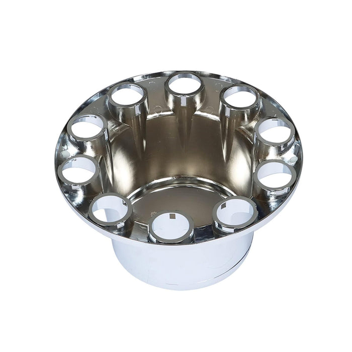 4 Pack Of Rear Axle Wheel Cover 33Mm Screw-On Lug Nut Cover For Semi Truck (Chrome Plated Abs Plastic)(Uniersal Fit)