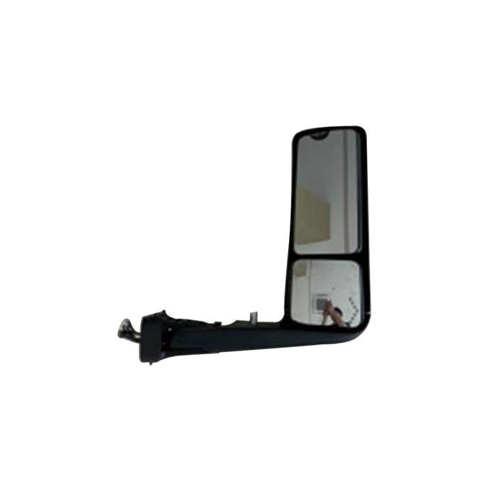 Espejo retrovisor derecho negro con antena eléctrica calefactora y cubierta de base para luz de señal de giro International LT625