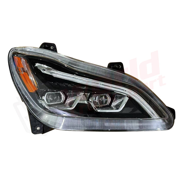 RH Headlight,LED,Black,Kenworth T680 Next Gen