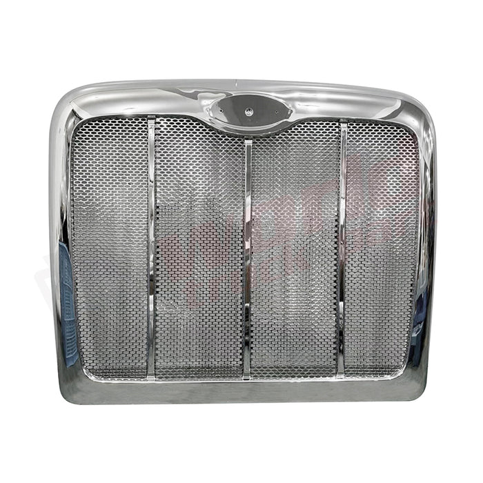 Grille Chrome with Bug Screen Peterbilt 386