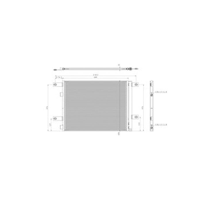 Condensador para Peterbilt 536/537 2022- Kenworth T380 2023-