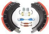 Brake Shoe Kit, 23K, with Red Lining,Replace 4515Q+