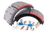 Brake Shoe Kit, 23K, with Red Lining,Replace 4709ES2