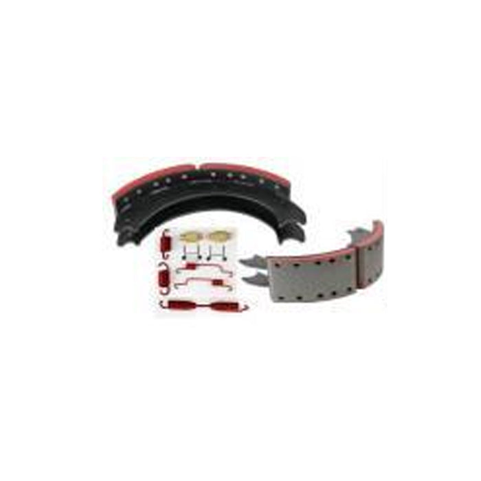 Brake Shoe Kit, 23K, with Red Lining,Replace 4719ES2+