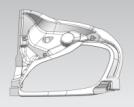 Refuerzo de guardabarros del capó del lado izquierdo para Kenworth T680 2014-2021