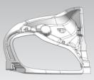 Refuerzo de guardabarros del capó del lado derecho para Kenworth T680 2014-2021