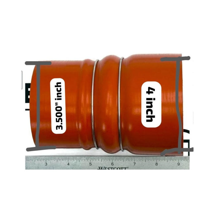 D50-6041 Replace Silicone Hose,3.5-4",176mm,1 hump,2 rings reducer,Kenworth