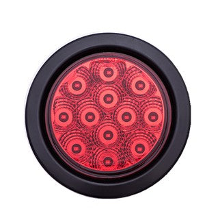 4"Circle LED Light  Plus Rubber Grommet,Pl3 Connection,12V, 12LEDs