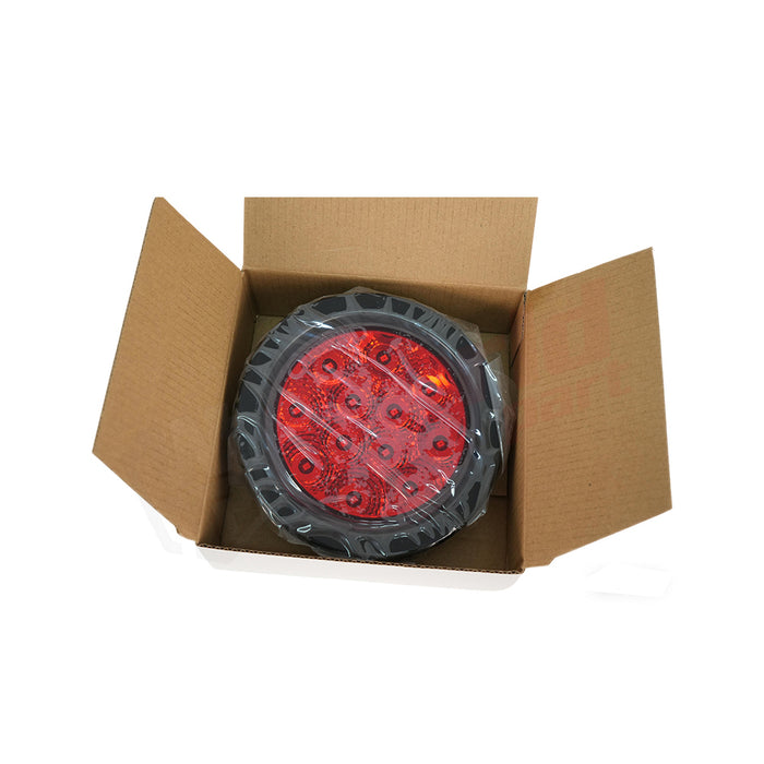 4"Circle LED Light  Plus Rubber Grommet,Pl3 Connection,12V, 12LEDs