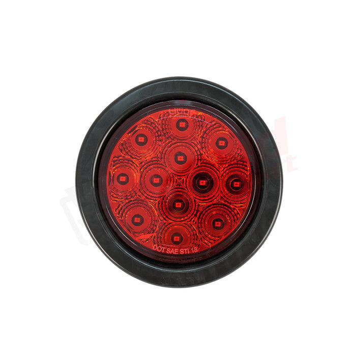 4"Circle LED Light  Plus Rubber Grommet,Pl3 Connection,12V, 12LEDs