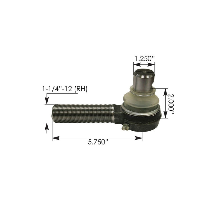 Tie Rod End,Replace ES3225R,18QK2146