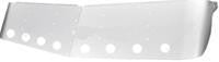 13-1/2"430 Stainless Sunvisor,1995-2006 Kenworth W900,430 Stainless Steel,15.5"Drop Style.