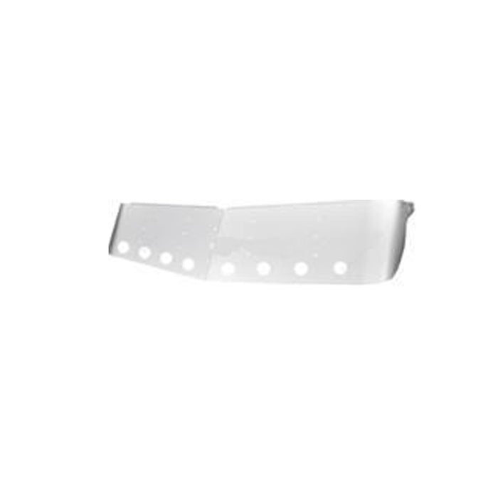 13-1/2"430 Stainless Sunvisor,1995-2006 Kenworth W900,430 Stainless Steel,15.5"Drop Style.