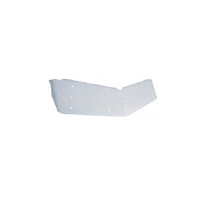 13"Stainless Low Roof Drop Sunvisor with Eight 2"" Light Cutouts,Peterbilt (2004+),430 Stainless Steel,13"Drop Style,Ten 2"" LED Cutouts