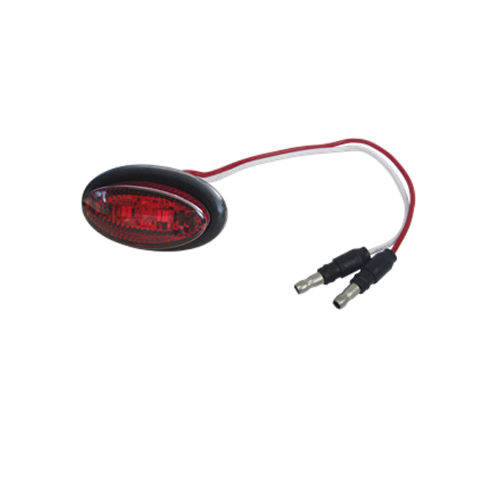 12V, Red, 145mm Wire, SAE,DOT, Bullet Connector, with 
Grommet