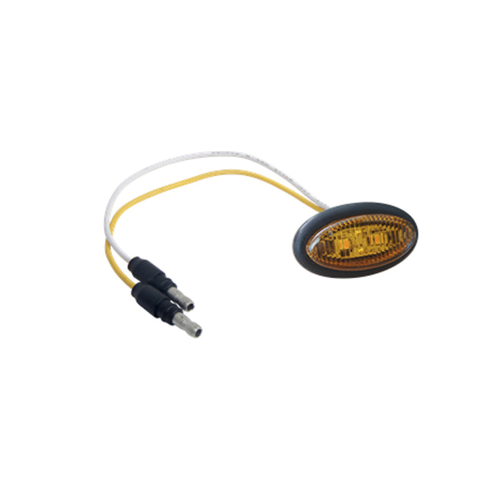 12V, Amber, 145mm Wire, SAE,DOT, Bullet Connector, With
Grommet