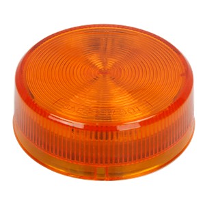 Amber Side Marker 2.5 Inch, 12V,SAE DOT,Amber Lens, 2Pirns
Terminal,Without Grommet