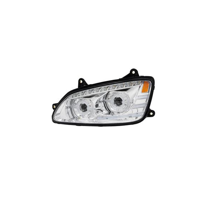 LH Headlight,LED,Chrome,2008-2017,Kenworth T660