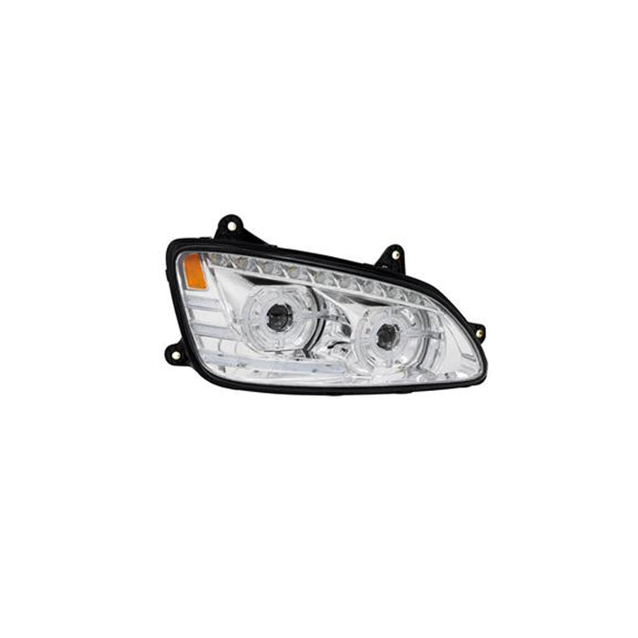 RH Headlight,LED,Chrome,2008-2017,Kenworth T660