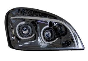 RH Headlight,LED,Black,2008-2017,Freightliner Cascadia