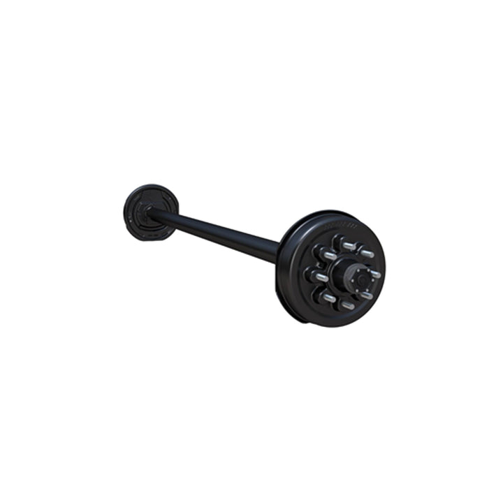 Hybrid Spring Trailer Axle - Straight Spindle, Electric Brakes, 94/80, 8-Lug，8,000-lb.
