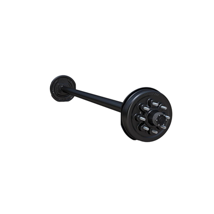 Spring Trailer Axle - Straight Spindle, Electric Brakes, 85/70, 8-Lug， 7,000-lb.