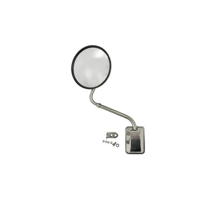 LH Hood Mirror 8", Stainless Steel Arm ,for Freightliner,Kenworth,Peterbilt & Variety Trucks