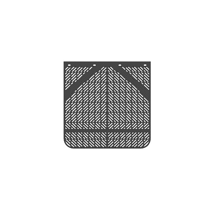 Aerodynamic Mud Flap, 24” x 24”*7mm, Black