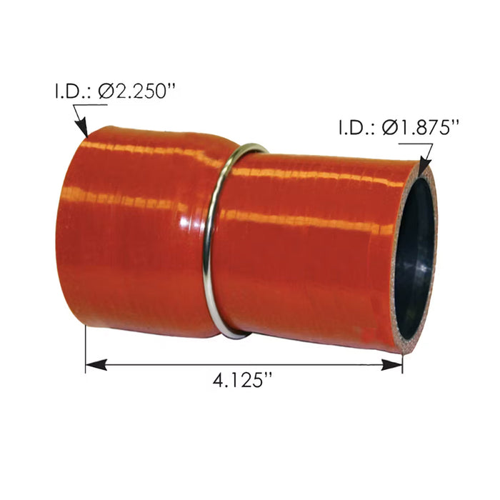 Silicone Hose,ID:57-48mm,Length:105mm,Thickness:5mm,straight reducer with 1 ring,for Cummins