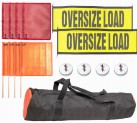 Oversize Load Signs,Flags w/Wire Loop & Dowel, & Mounting Magnets