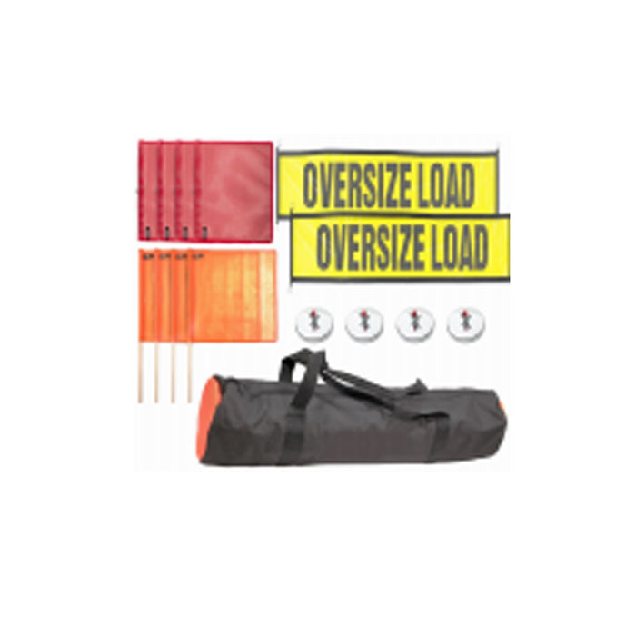 Oversize Load Signs,Flags w/Wire Loop & Dowel, & Mounting Magnets