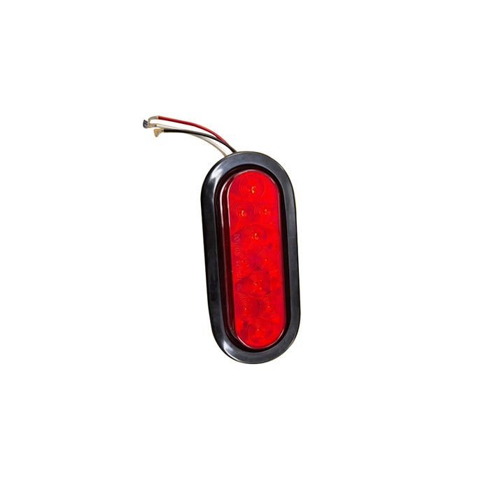 6"Oval LED Light Plus Rubber Grommet,Pl3 Connection,12V, 10LEDs