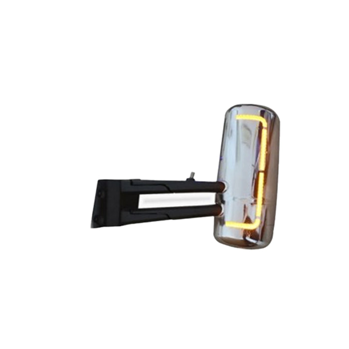 LH Door Mirror assembly with signal lamp,Chrome, for Kenworth T680 2013-2021