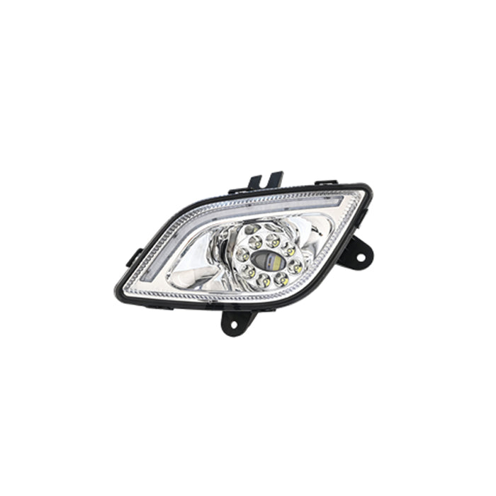 LH Fog Light,  LED, Blackout, Chrome,2018+, Freightliner Cascadia