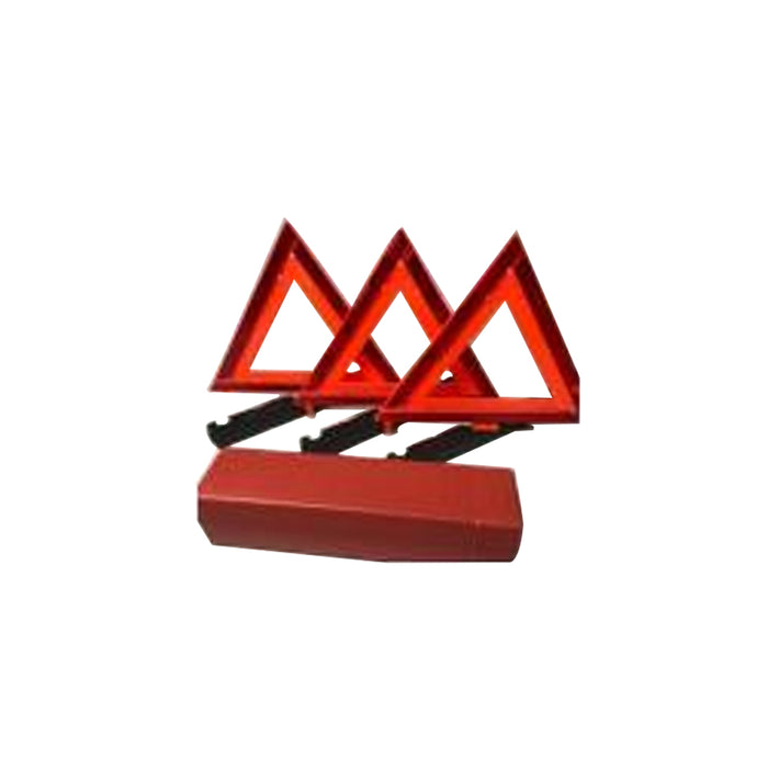 Warning Safety Triangle,17" (Set of 3 pcs),Material: Plastic